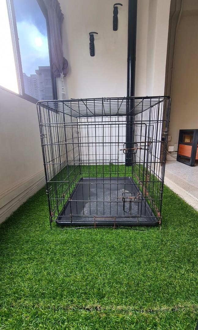 Collapsible large dog crate 90cm x 60cm Pet Supplies Homes