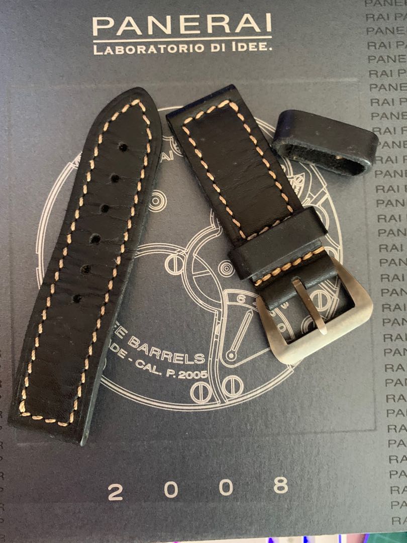 Dirk Genuine Kodiak Calfskin Watch Strap for Panerai 24 24mm