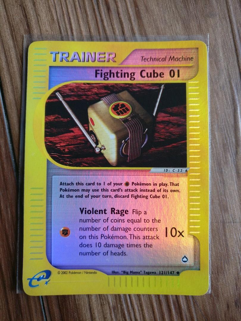 Fighting Cube 01 121/147 - Aquapolis - Reverse holo (Category: Toys & Games) located in Kuala Lumpur. Submitted by pokewatchermon (Listing ID 1066768506, Image 1). Description: Near Mint.