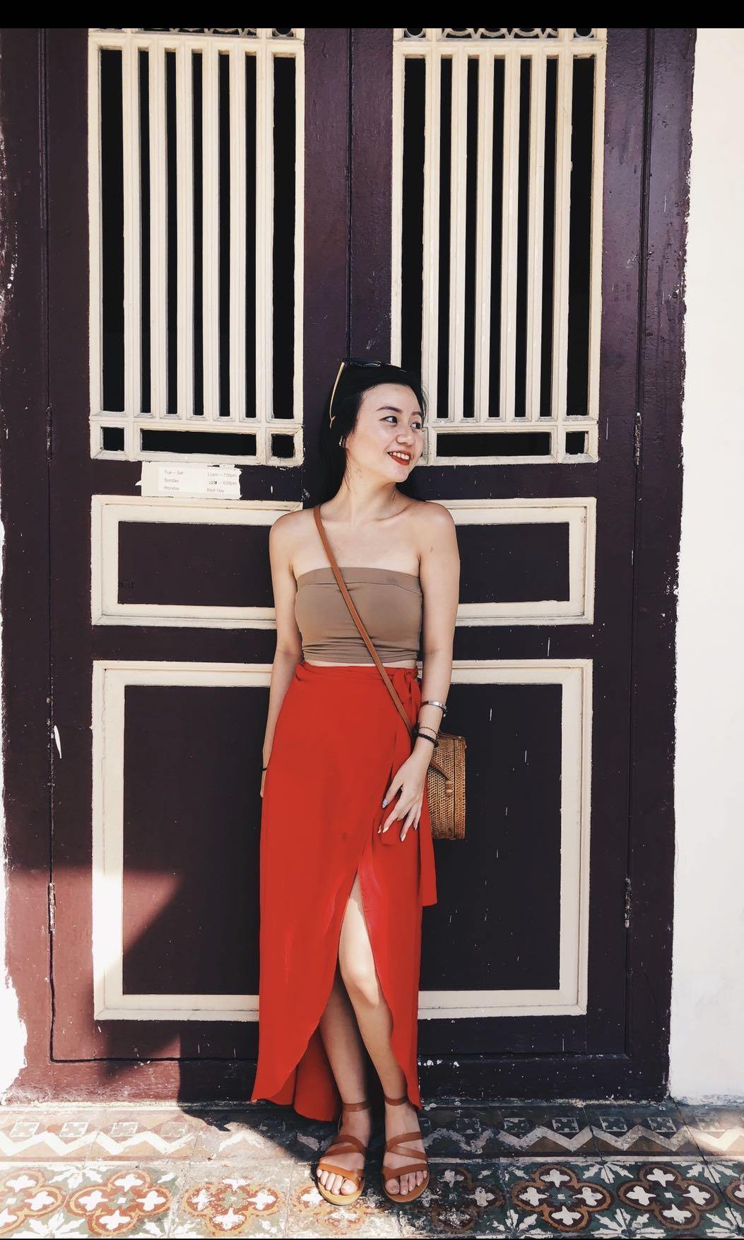 Envelope skirt forever 21 top
