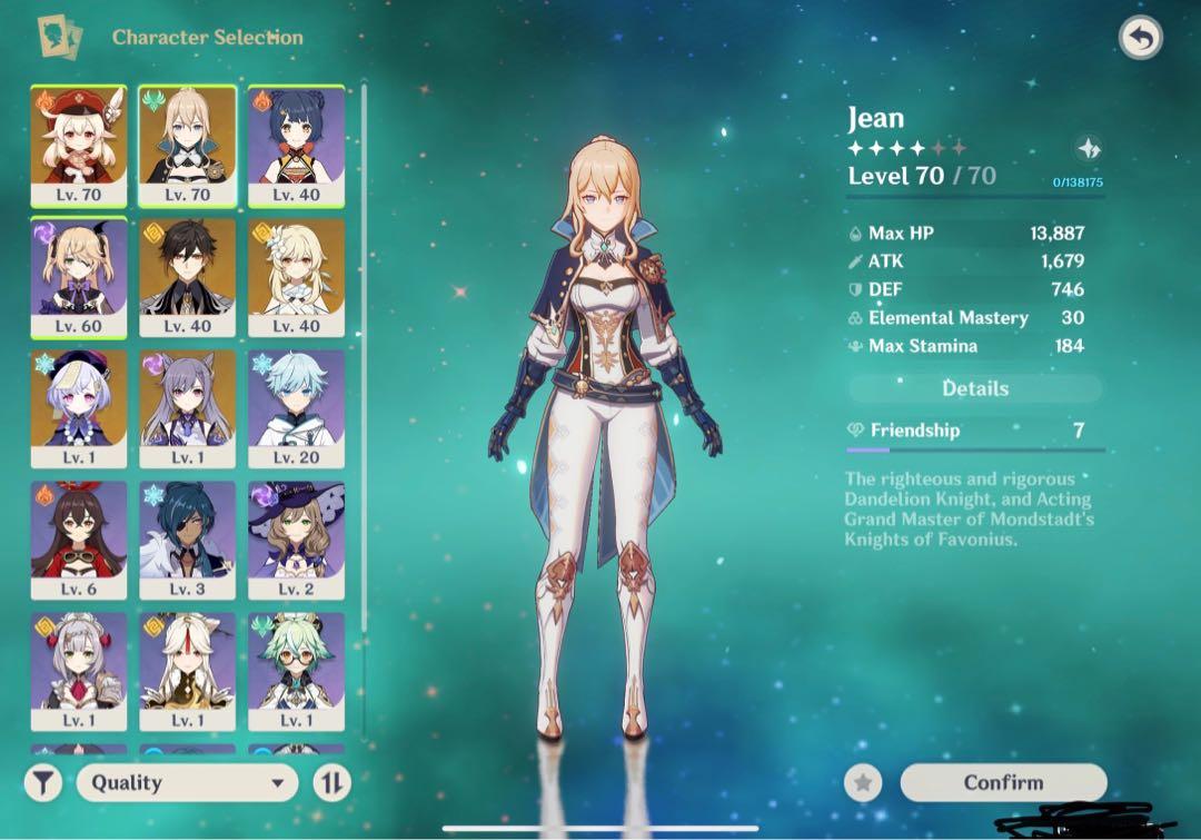 Genshin Impact Account 5 Five Star Characters Zhongli Jean Qiqi Keqing Klee Video Gaming Video Games Xbox On Carousell