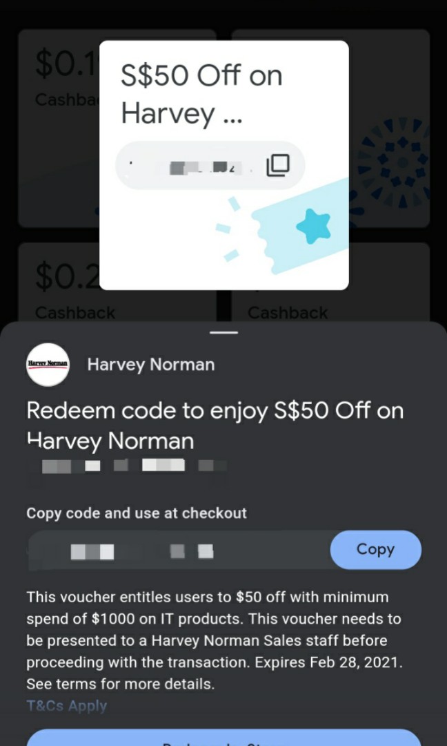Harvey Norman Voucher 50 OFF, Entertainment, Gift Cards & Vouchers on