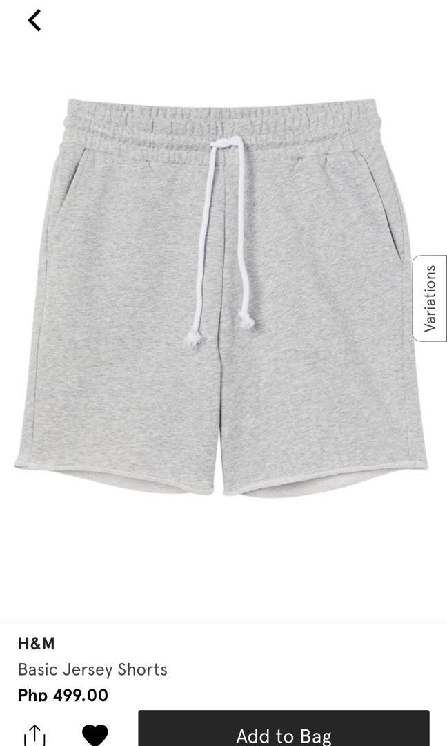 H and m jersey shorts 2025