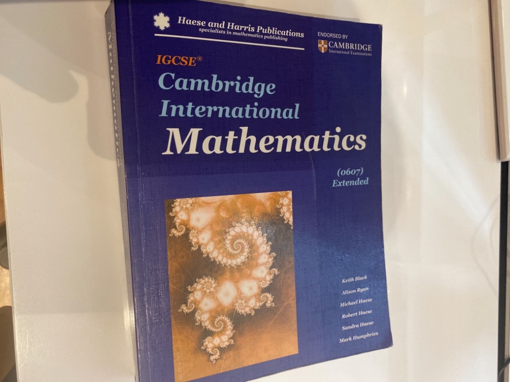 IGCSE Cambridge International Mathematics (0607) extended, Hobbies ...