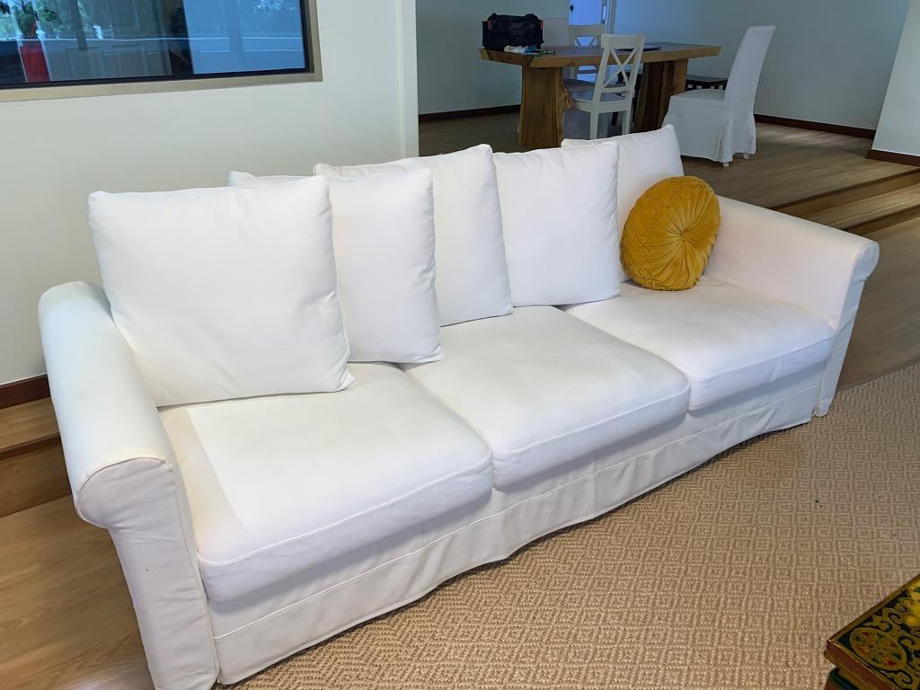 ikea gronlid 3 seat sofa furniture home living furniture sofas on carousell