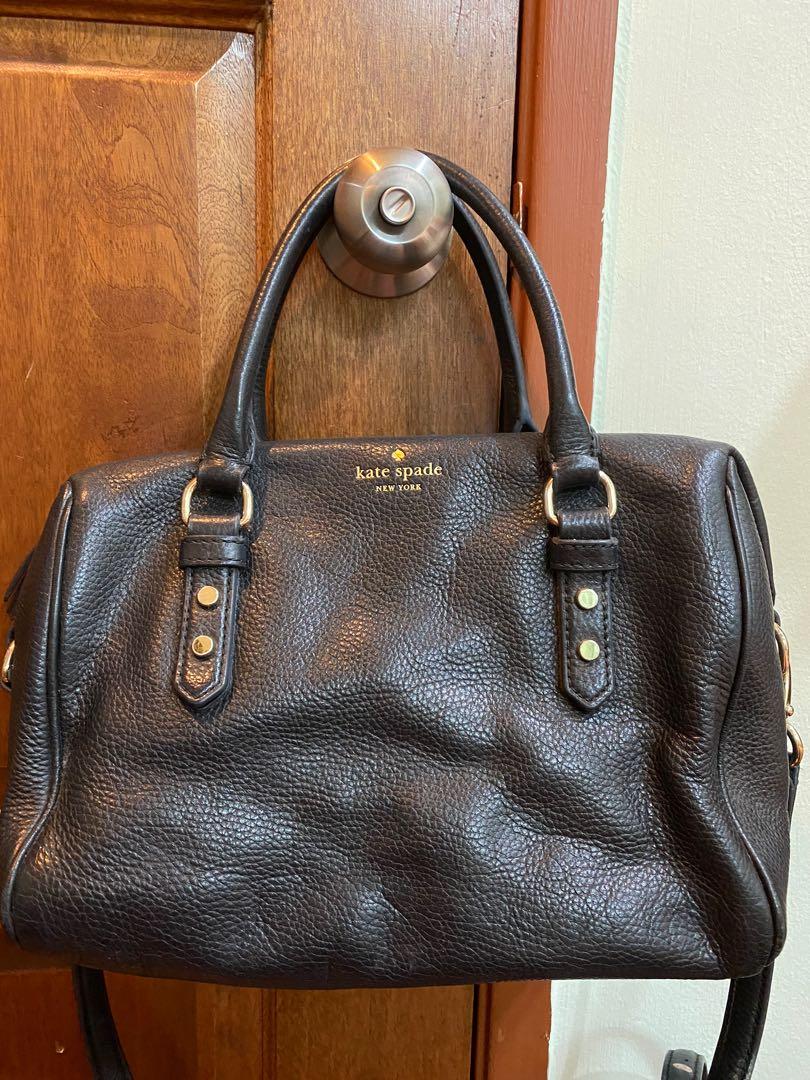 KATE SPADE Duffle Bag with Shoulder Strap - Black *Pre-Loved*, Luxury, Bags  & Wallets on Carousell