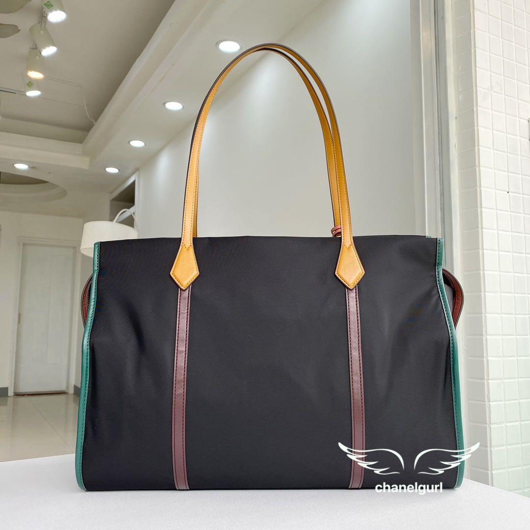 Large Auth Tory Burch Perry Nylon Tote Bag Black Women s Fashion Bags Wallets Tote Bags on Carousell