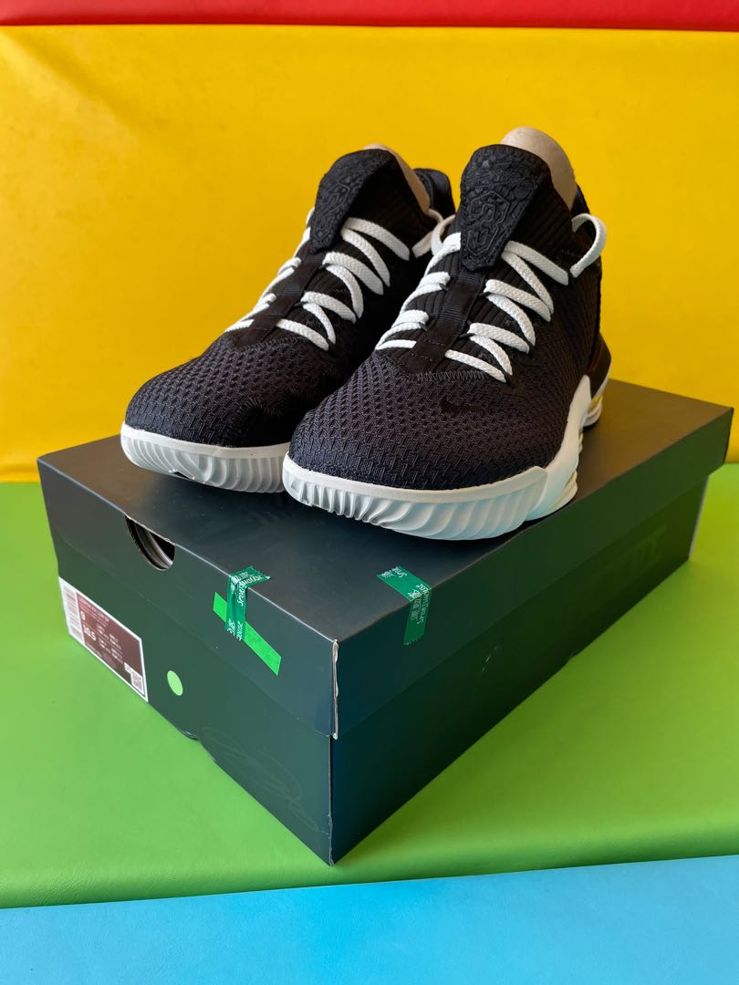 lebron 16 low black and white