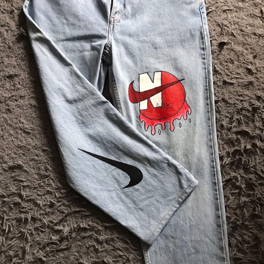 Levis custom Nike Men s Fashion Bottoms Jeans on Carousell