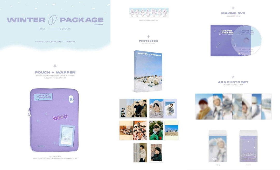 LOOSE] BTS WINTER PACKAGE 2021, Hobbies & Toys, Collectibles 