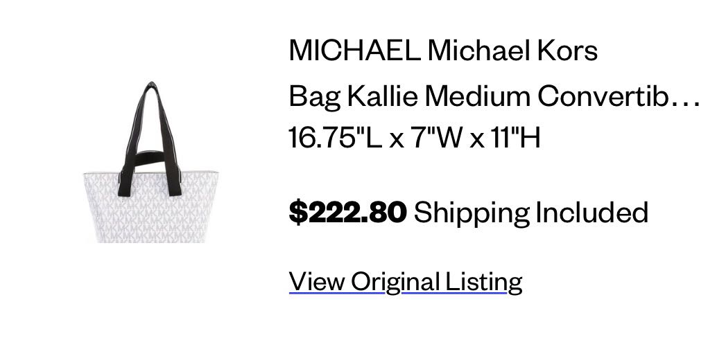 Michael kors kallie tote top