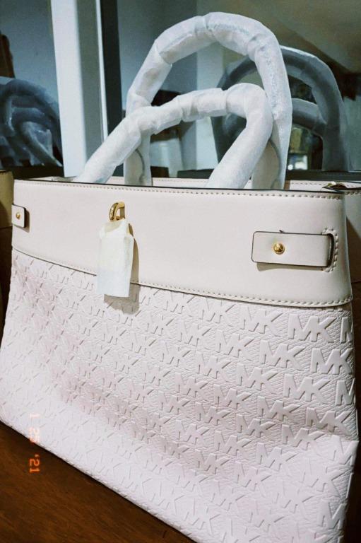 Gramercy large logo debossed satchel sales