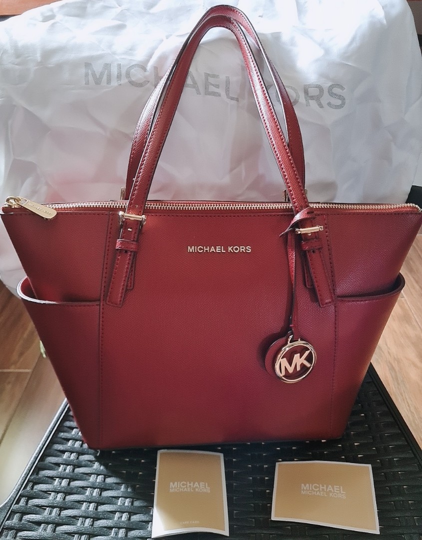 red mk purse