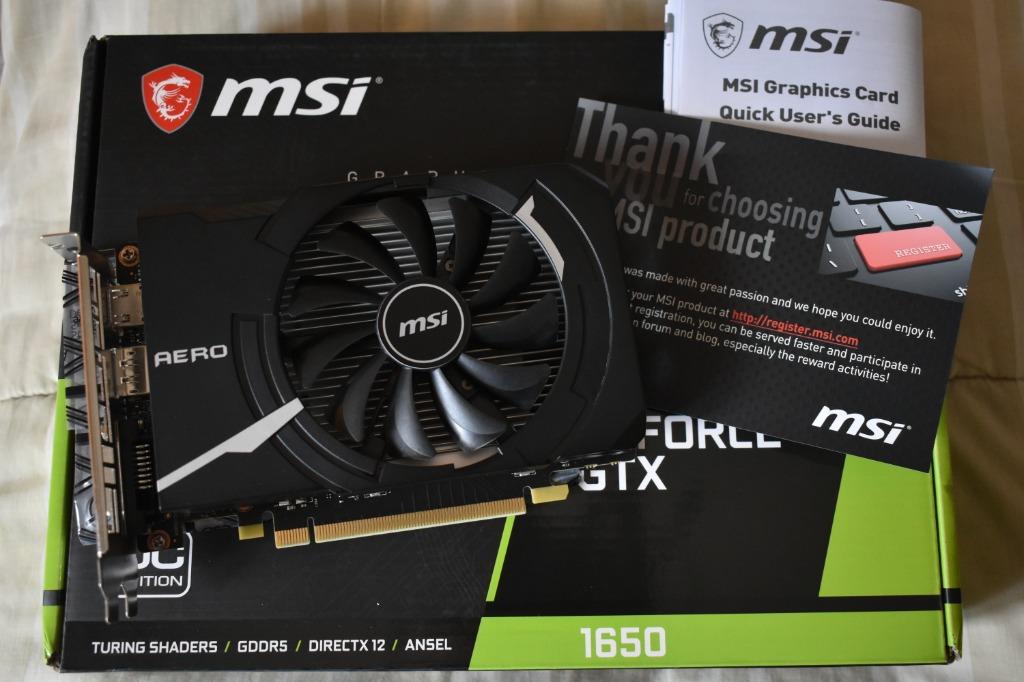 MSI GTX 1650 Aero ITX OC Edition Computers Tech Parts
