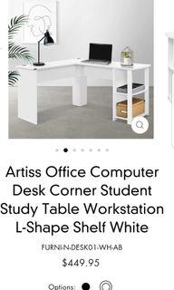 NEW Artiss Computer Desk Corner Work Station