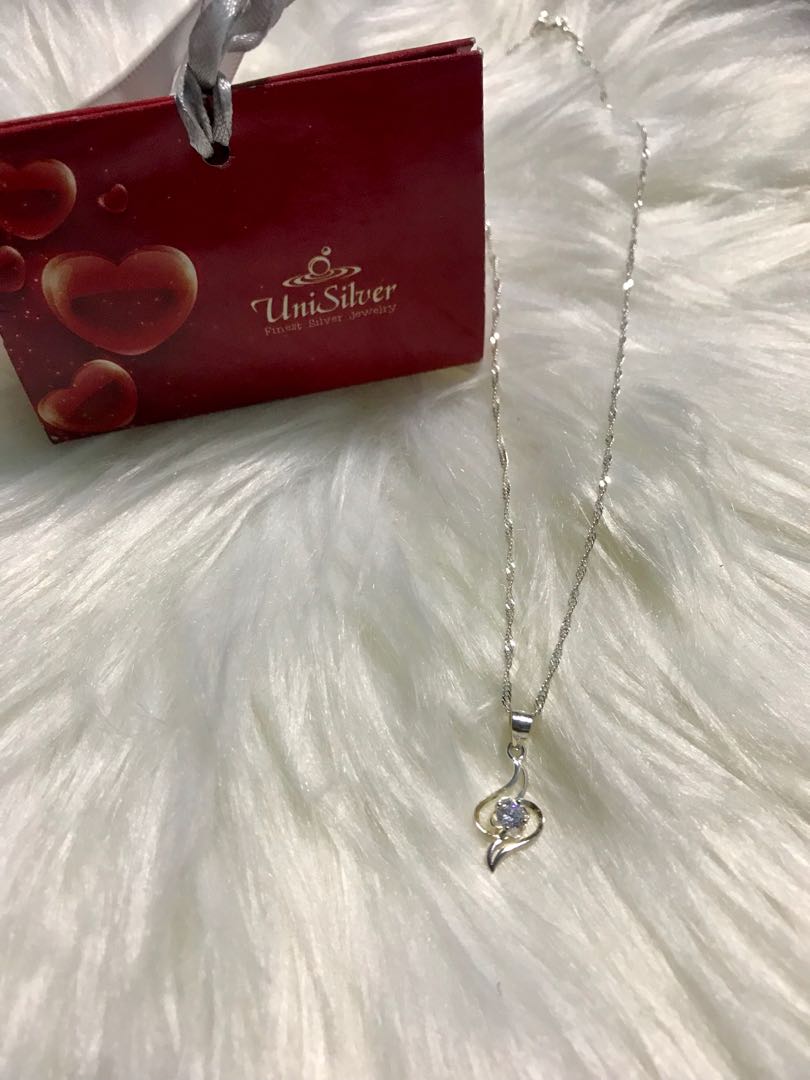 Unisilver necklace shop with letter pendant