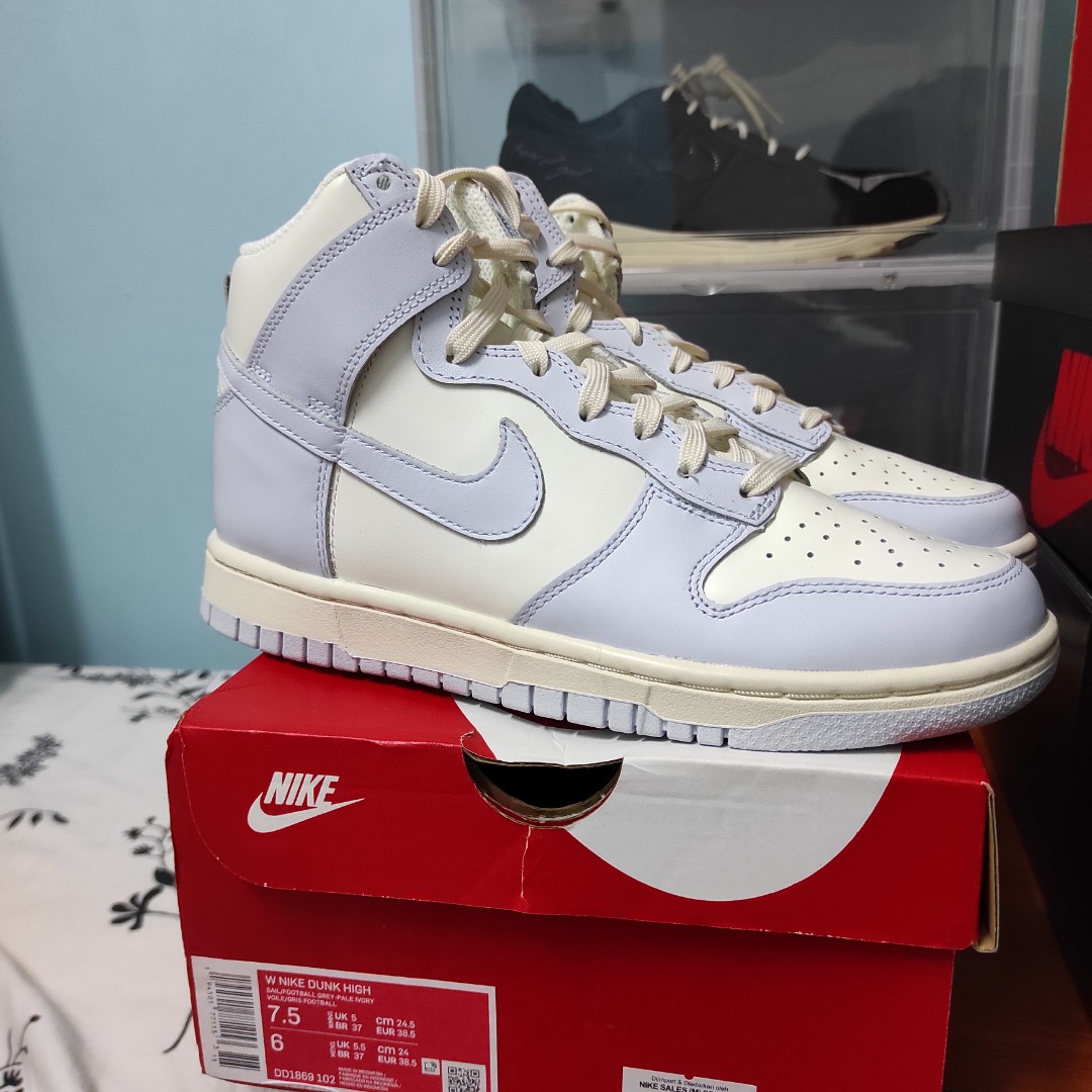 nike dunk high football grey 38