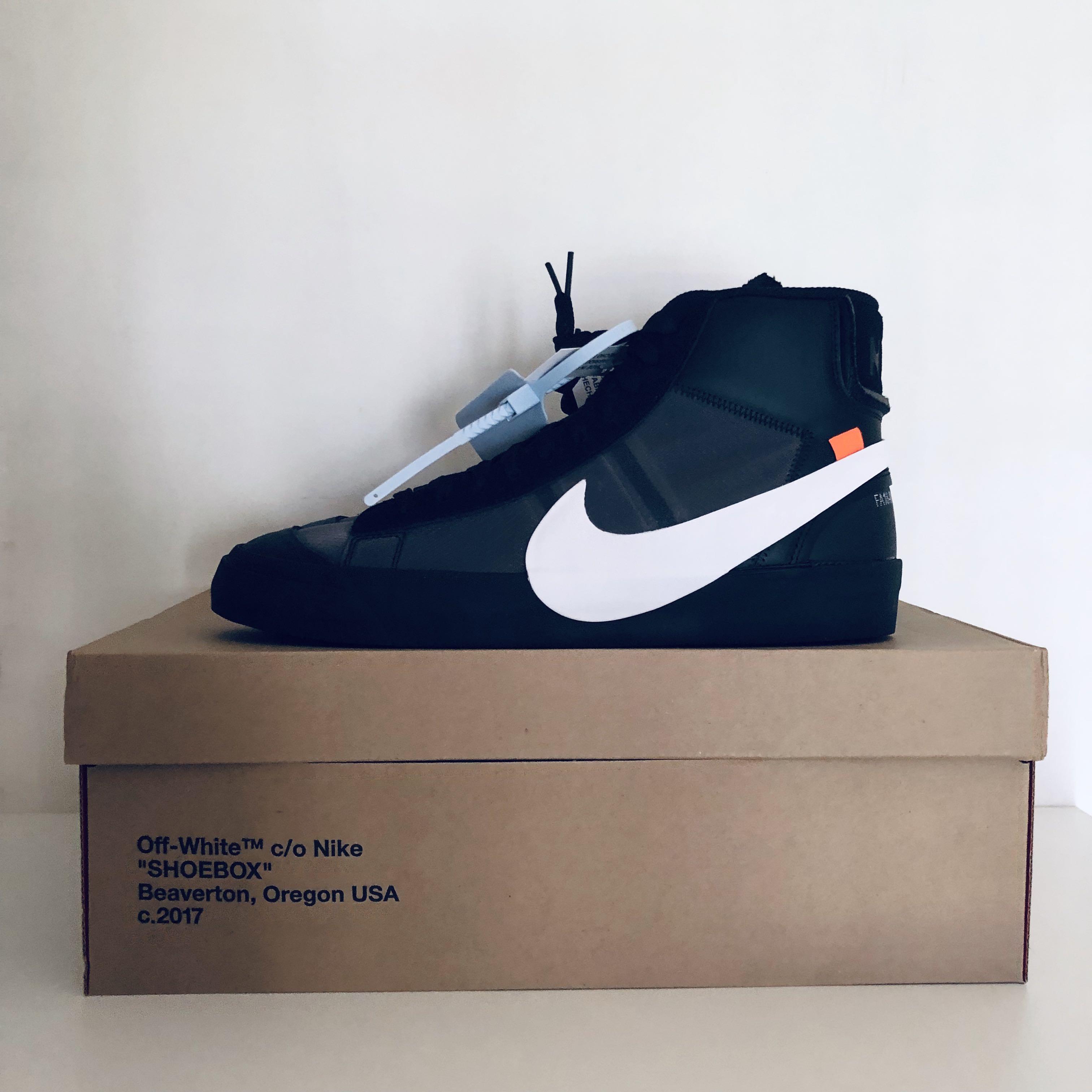 Nike Off White Blazer Black Grim Reaper Men s Fashion Footwear