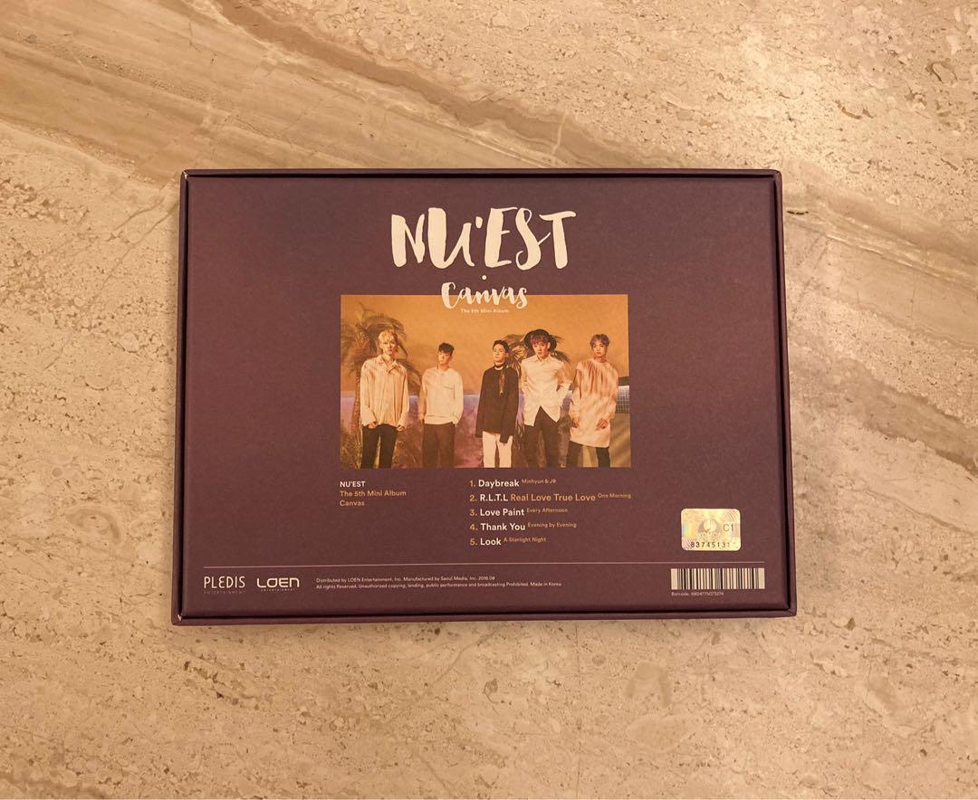 Nuest Canvas The 5th Mini Album, 興趣及遊戲, 收藏品及紀念品, 明星