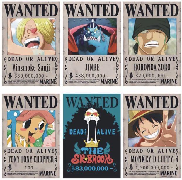 One Piece Wanted Posters Entertainment J Pop On Carousell