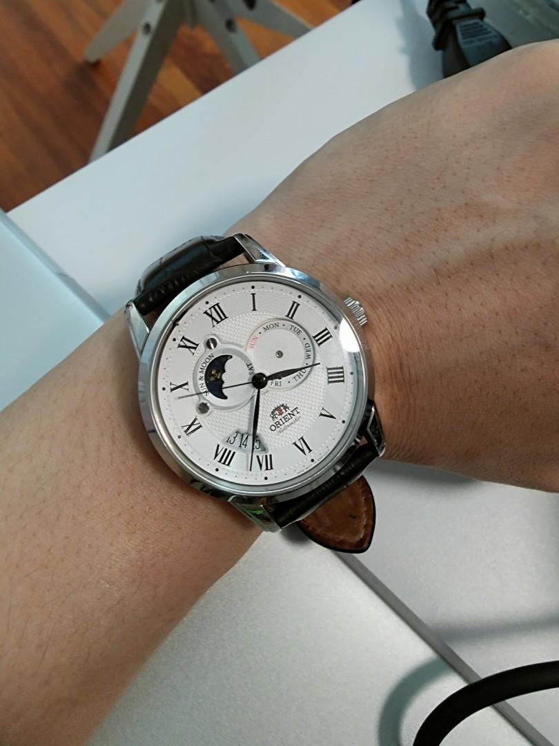 Orient automatic sun and moon collection deals fet0t002s0 et0t002s men's watch