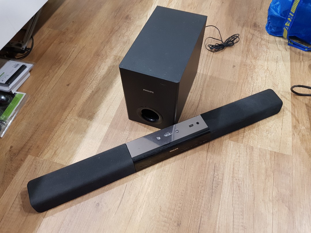 Philips HTL2160/12 Sound Bar (no power & Tech, Parts & Accessories, Cables Adaptors on Carousell