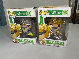 Prince John metallic and  vaulted Disney funko