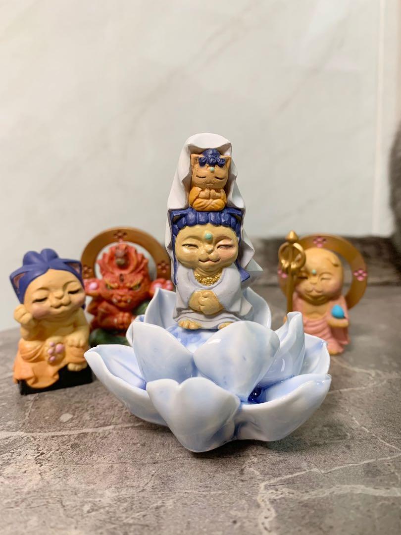 日本qualia正品 觀音菩薩貓 扭蛋 玩具 遊戲類 玩具 Carousell