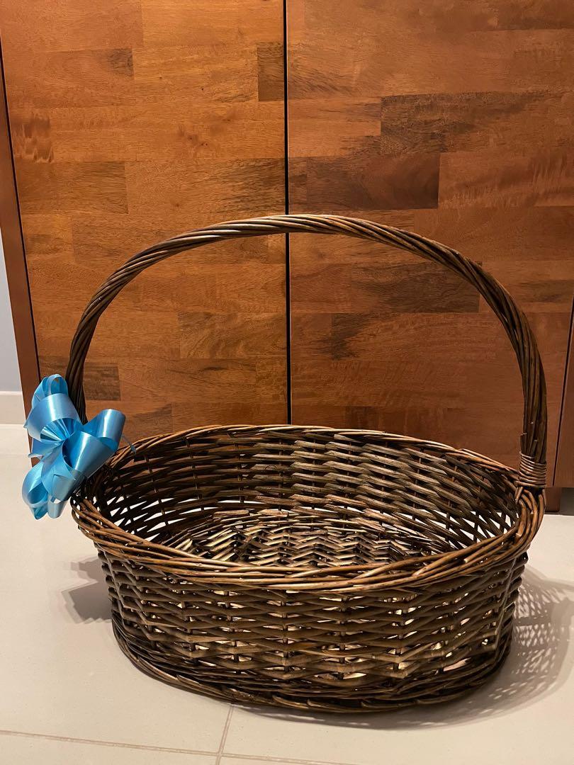 Rattan Basket 50cm, Furniture & Home Living, Home Improvement