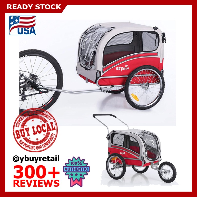 LAST PCS Sepnine Leonpets 2 in1 pet Dog Bike Trailer Bicycle