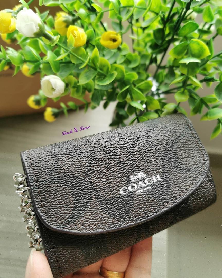 Coach key holder new arrivals