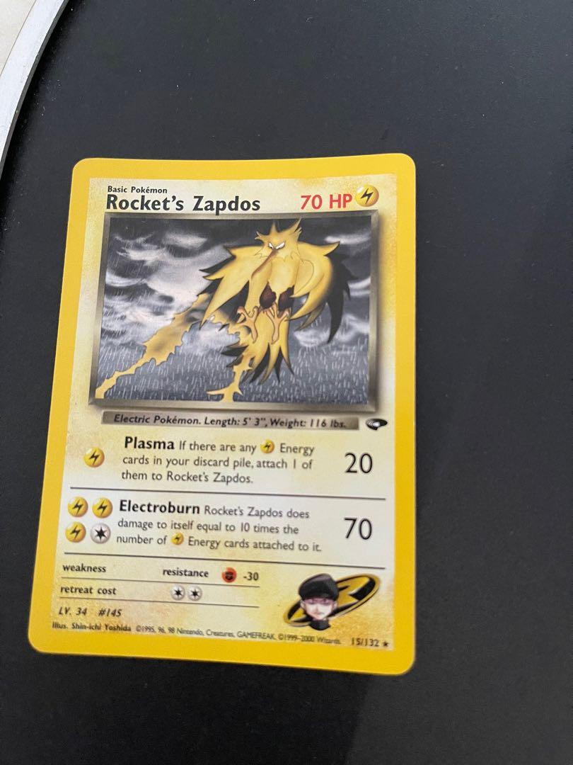 Pokemon Rocket zapdos, Hobbies & Toys, Toys & Games on Carousell