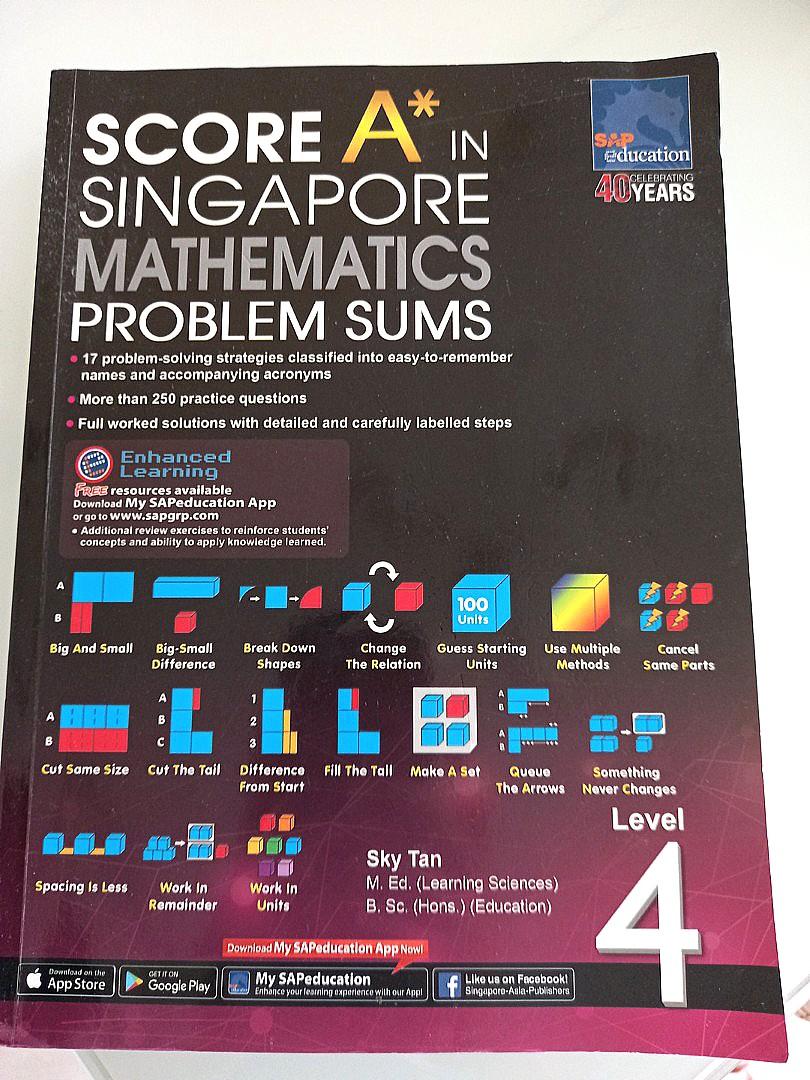 The Problems Solving Singapore Math Book Score A* in singapore mathematics problem sums, Hobbies & Toys, Books ...