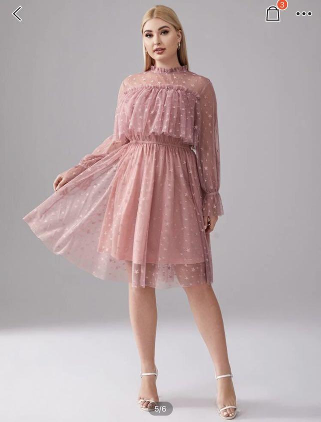 Shein pink dress (plus size), Women's ...