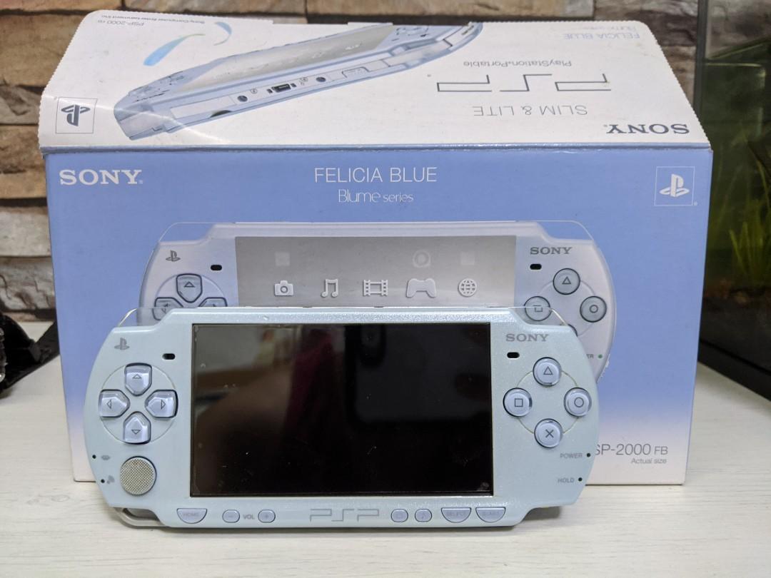 Sony PSP Felicia Blue, Video Gaming, Video Game Consoles, PlayStation on Carousell