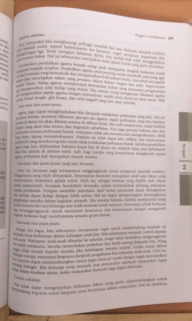 Stpm Contoh Karangan Bahasa Melayu Sem 1 2 3 Textbooks On Carousell