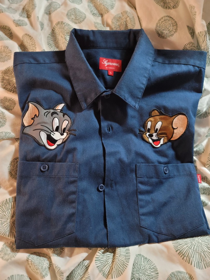 Supreme Fw16 Tom And Jerry Work Shirt