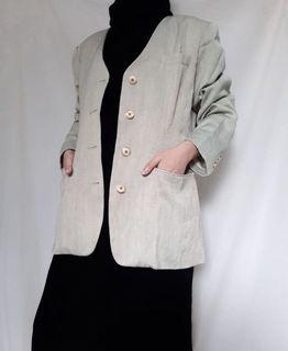 Thrift Blazer Green Sunrise
