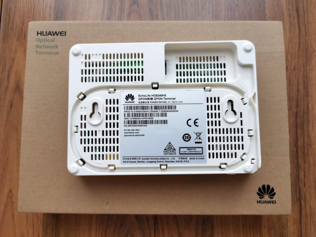 Used Huawei Echolife Hg8240h5 Gpon Terminal Fiber Modem Computers And Tech Parts And Accessories 2686