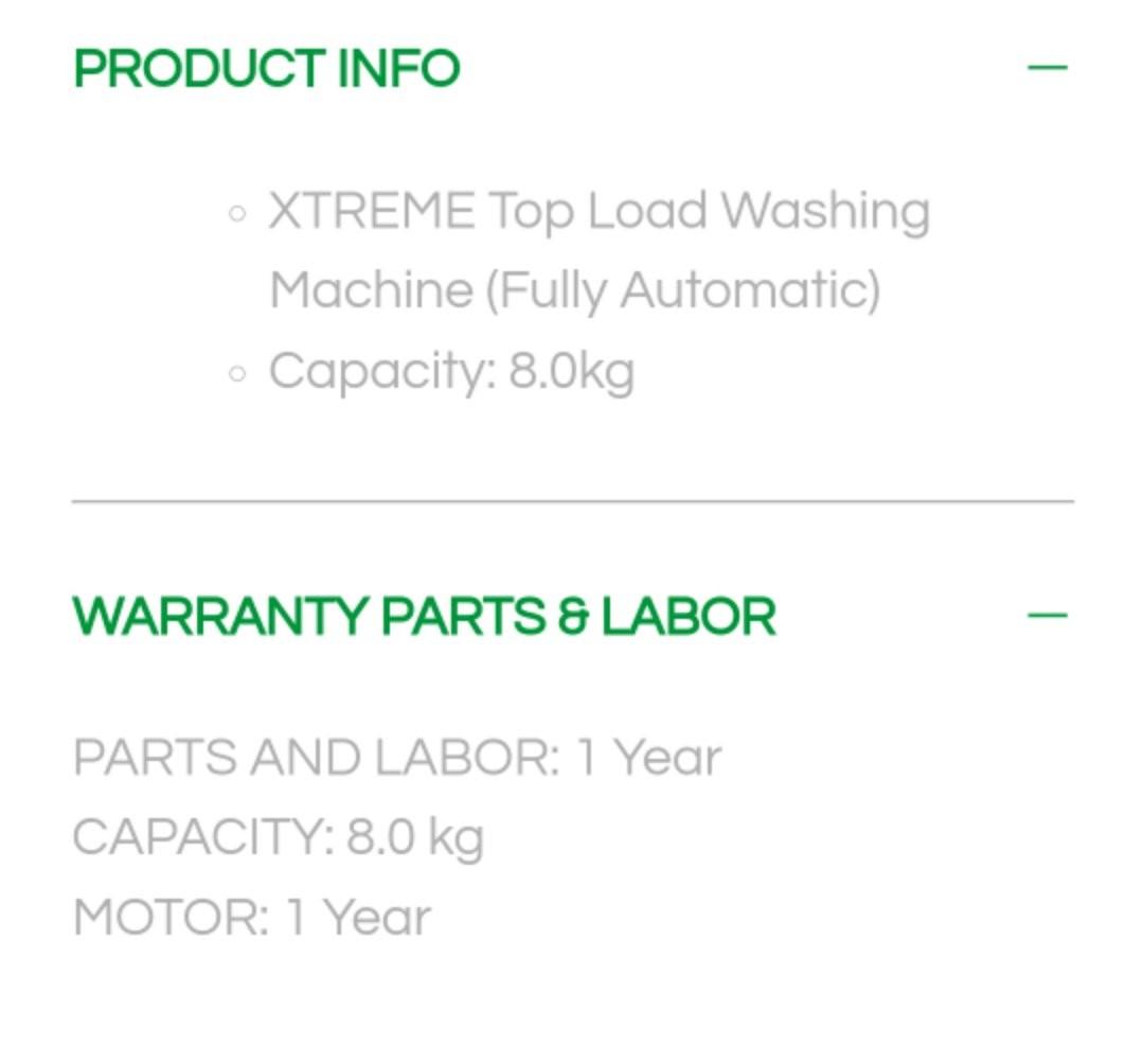 XTREME FULLY AUTOMATIC WASHING MACHINE, TV & Home Appliances, Washing