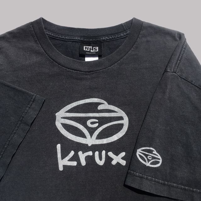 Y2K Krux Trucks Skate Logo Tee Vintage Vtg 90s, Men's Fashion, Tops