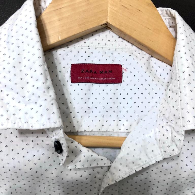 Zara man long sleeve men's formal shirt, kemeja (L size), Men's Fashion
