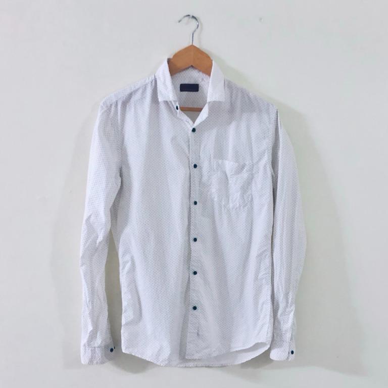 Zara man long sleeve men's formal shirt, kemeja (L size), Men's Fashion, Tops & Sets, Formal