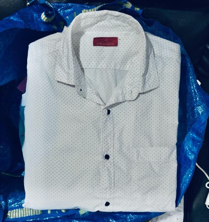Zara man long sleeve men's formal shirt, kemeja (L size), Men's Fashion