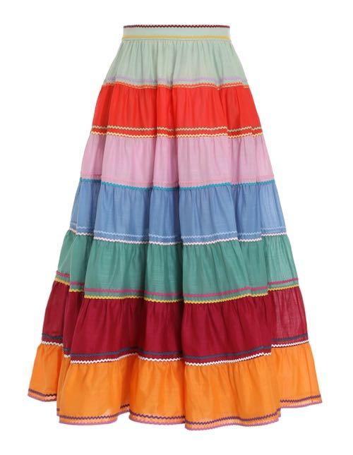 Zimmermann Riders Multi Tiered Skirt 