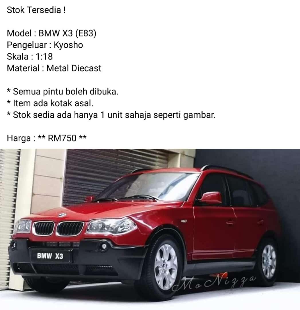 Bmw x3 diecast 2025