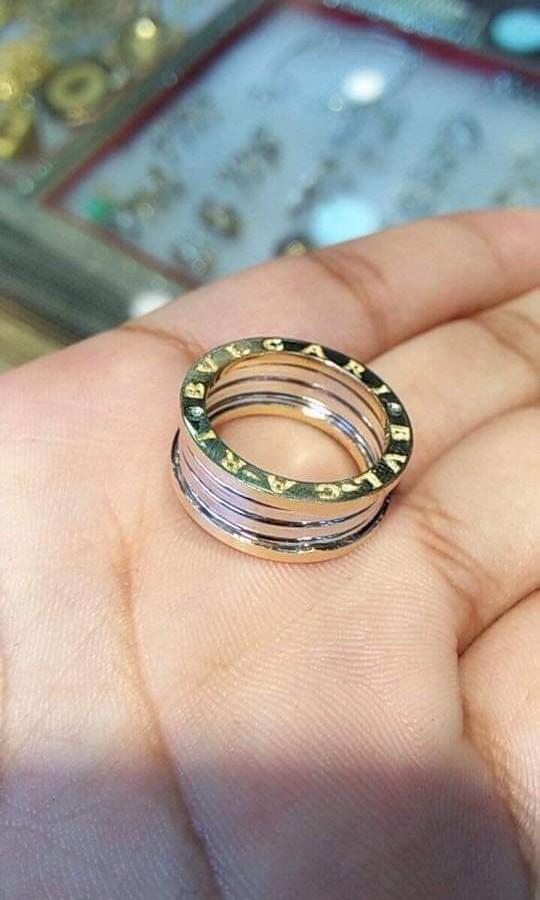 18k BULGARI 2TONE GOLD RING SIZE 5, Women's Fashion, Jewelry & Organizers,  Rings on Carousell