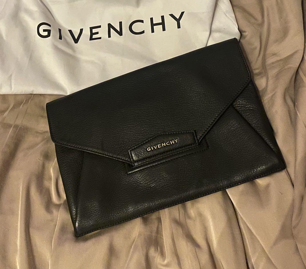 Givenchy Antigona envelope leather clutch Luxury Bags