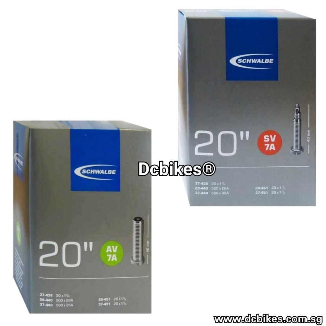 Schwalbe 22 Inch Presta Schrader 451 Tube Sv7a Av7a Dcbikes Bicycles Pmds Parts Accessories On Carousell