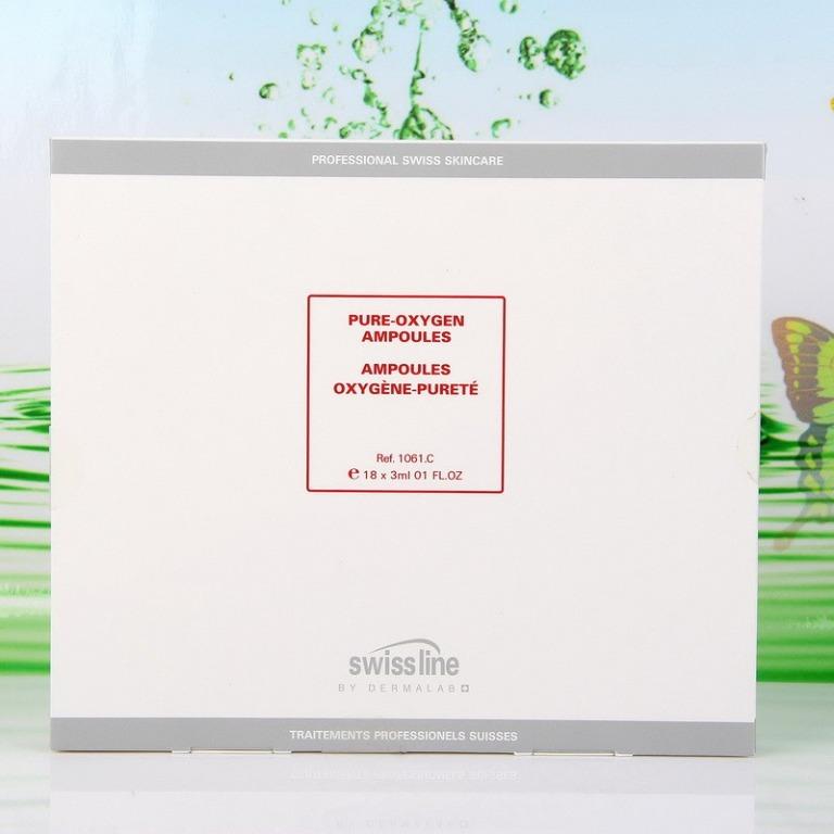 美容院裝swissline Swiss Line Pure Oxygen Ampoules 活氧淨化精華18 X 3 Ml 1061c 美容 化妝品 皮膚護理 Carousell